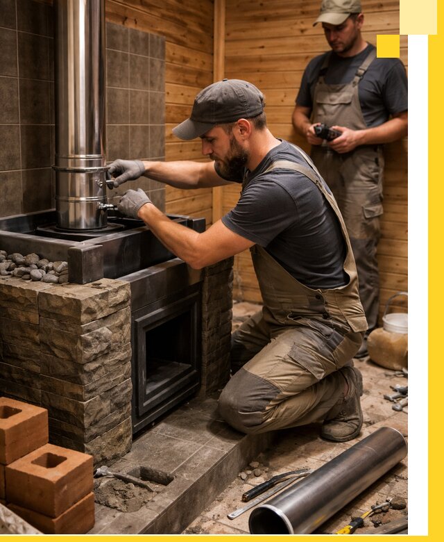 Изготовление и установка банных печей под ключ в Выборге