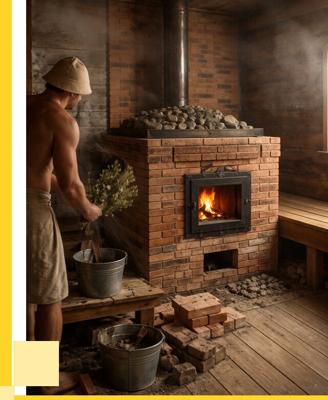 Кирпичные банные печи в Выборге от 91989 р. | ЭриданВбр