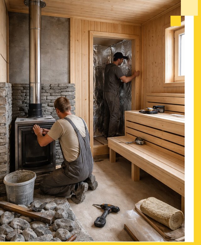 Строительство и изготовление бань под ключ в Выборге