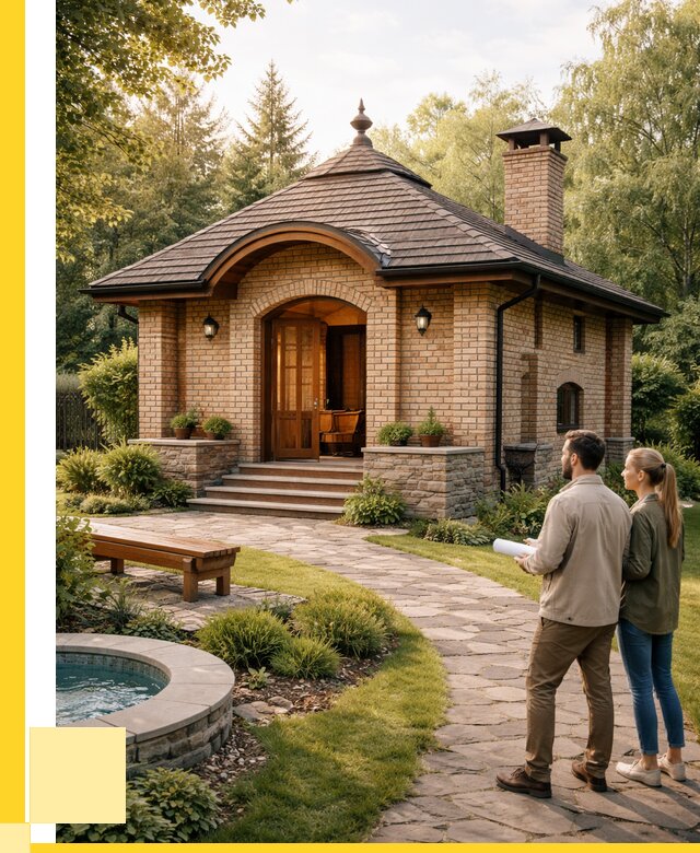 Проект кирпичной бани в Выборге от 30663 р. | ЭриданВбр