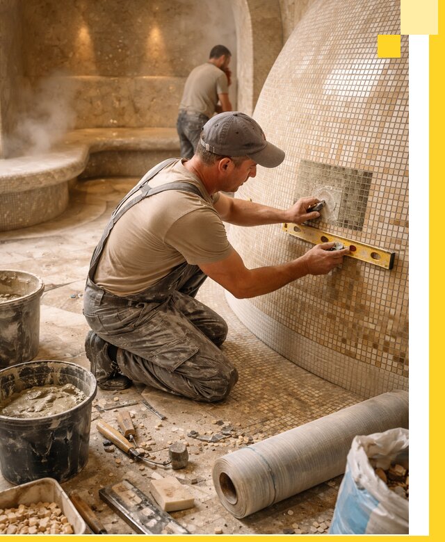 Хамам под ключ в Выборге: проектирование, строительство, отделка