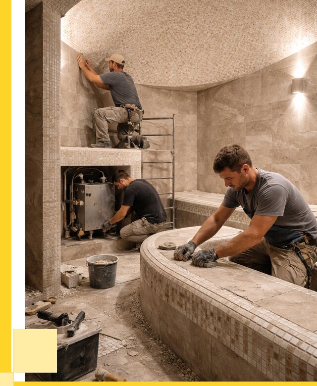 Монтаж хамамов под ключ в Выборге от 255525 р. ЭриданВбр