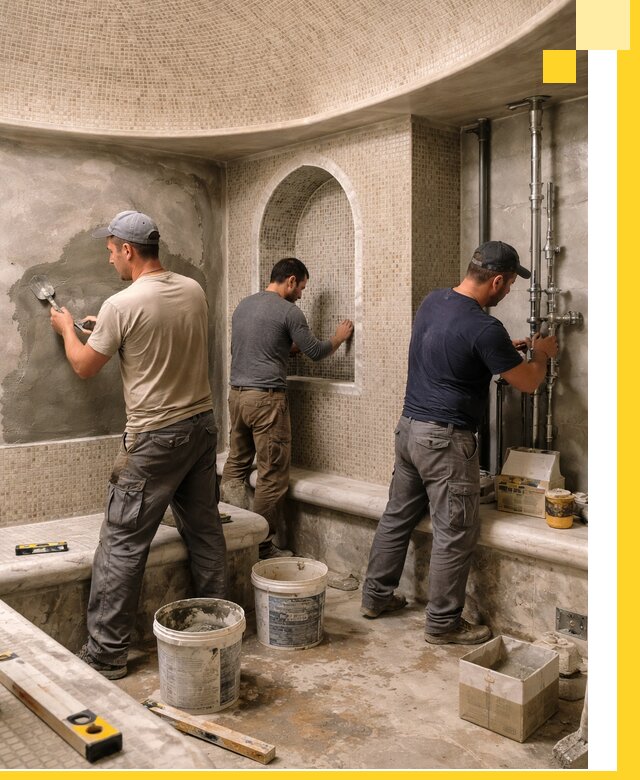 Профессиональный монтаж хамамов под ключ в Выборге с гарантией