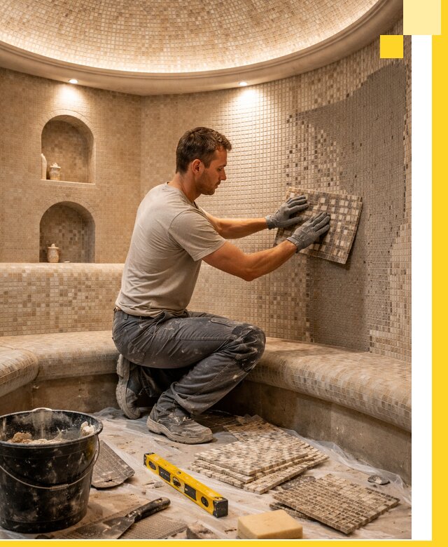 Устройство и монтаж домашнего хамама под ключ в Выборге