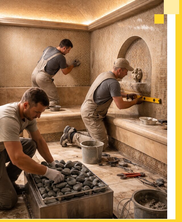 Проектирование и строительство хамама и сауны в Выборге