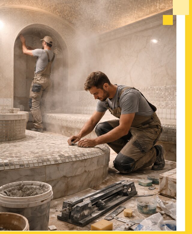 Профессиональный дизайн хамама и SPA под ключ в Выборге