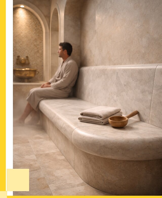 Сиденья для хамама в Выборге под ключ от 12265 р. | ЭриданВбр