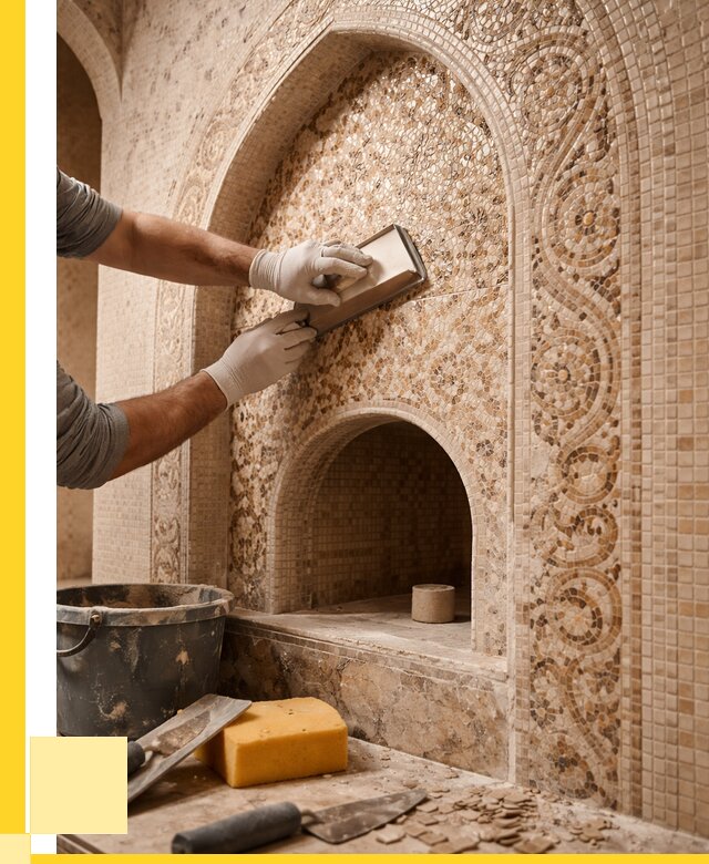 Мозаика для хамама в Выборге под ключ от 5111 р. | ЭриданВбр